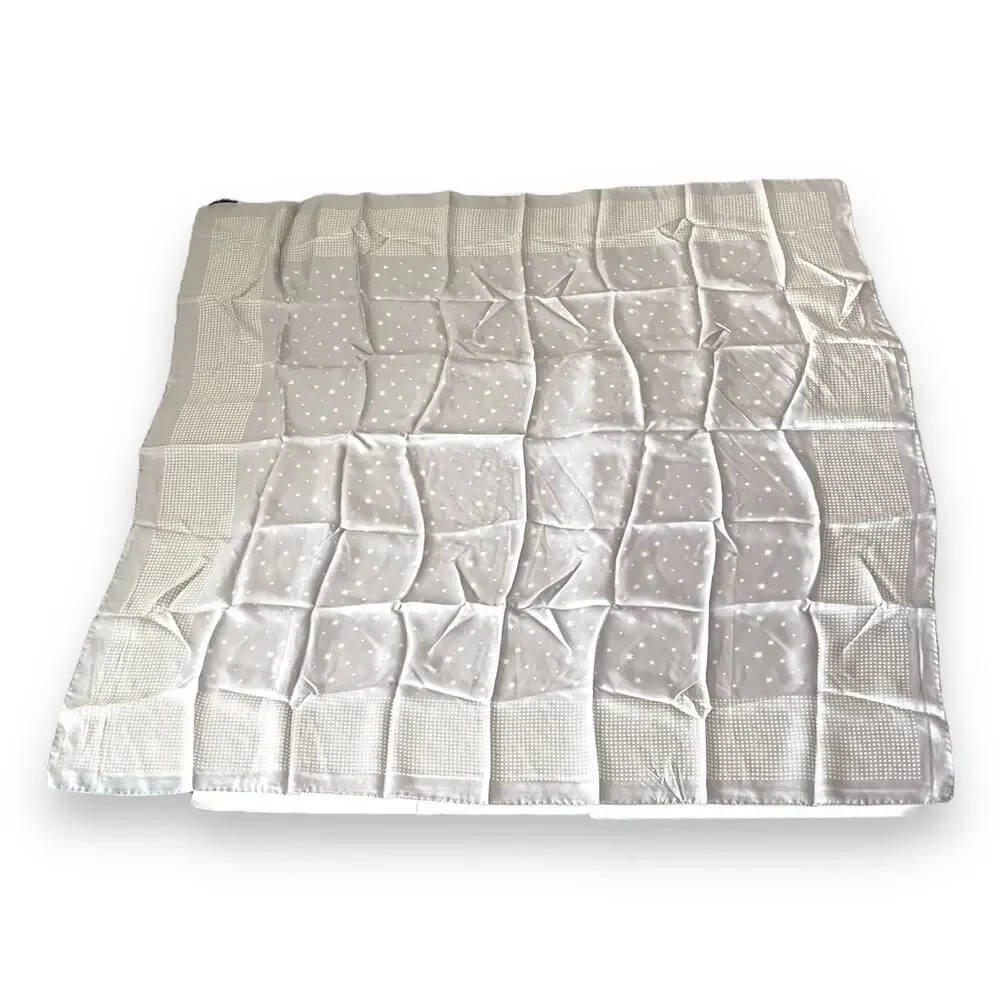 Rag & Bone Silk Scarf Stars Polka Dots 44